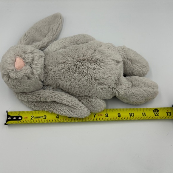 Jellycat Bashful Bunny Plush Silver Grey Medium 12" Stuffed Animal Cute Soft - Picture 12 of 13